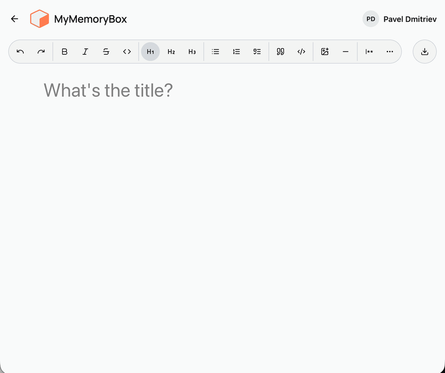 Create a new note or upload anything.